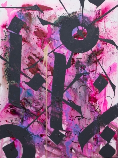 Traces n°7222 Text by jim morrison
Mixed media, pigments on canvas 130X97